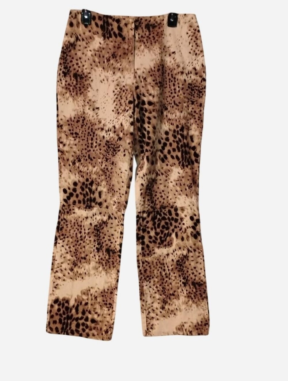 Leopard/Animal Print Stretch Pants - Size 6